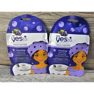 Yes To Super Blue Barrettes Smoothing Hair Clay Mask & Shampoo Cap 2Pack
